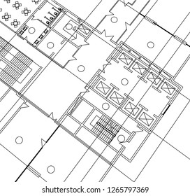 Abstract architectural drawings