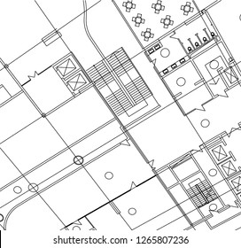 Abstract architectural drawings