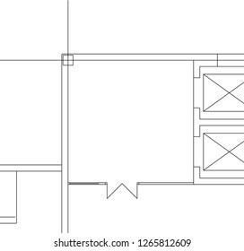 Abstract architectural drawings