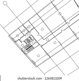 Abstract architectural drawings