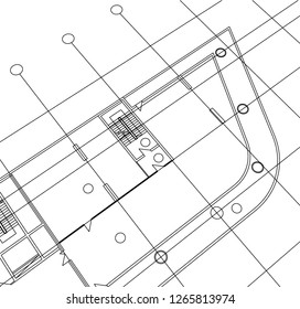 Abstract architectural drawings