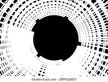 Abstract architectural linear vector drawing