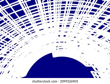 Abstract architectural linear vector drawing