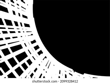Abstract architectural linear vector drawing