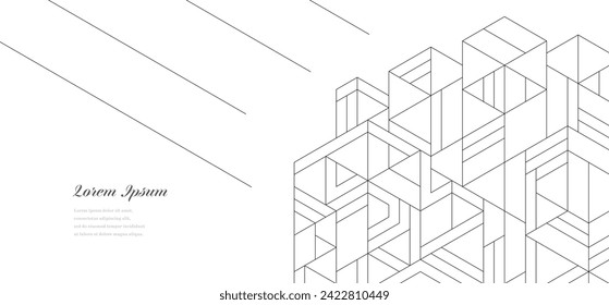 líneas arquitectónicas abstractas, fondo de textura de edificios geométricos, construcción tecnológica, concepto de arquitectura