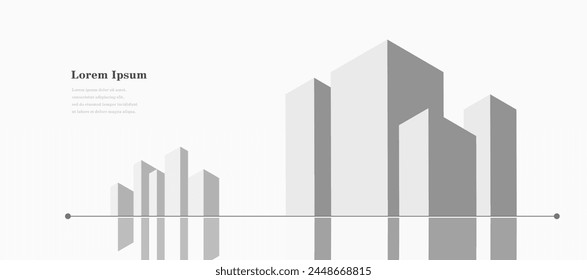 abstract architectural lines, geometric buildings texture background, technological construction, architecture concept