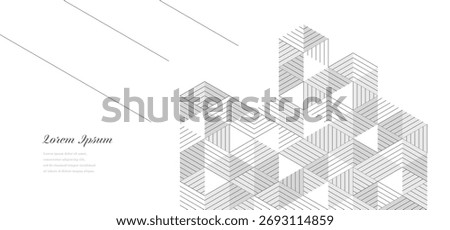 abstract architectural lines, geometric buildings texture background, technological construction, architecture concept