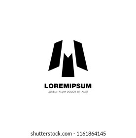 abstract architectural logo. concept and design. vector illustration