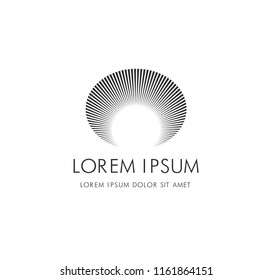 abstract architectural logo. concept and design. vector illustration