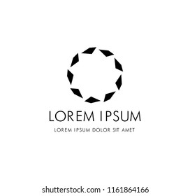 abstract architectural logo. concept and design. vector illustration