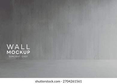 Escena arquitectónica Abstractas con una pared gris clara limpia y sin adornos y una hipnótica.
