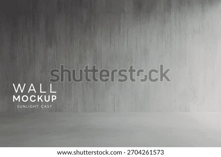 Abstract Architectural Scene with a Clean, Unadorned Light Gray Wall and a Hypnotic.
