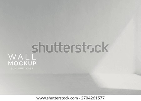 Abstract Architectural Scene with a Clean, Unadorned Light Gray Wall and a Hypnotic.