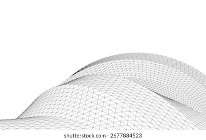 Dibujo arquitectónico Abstractas de la forma 3D