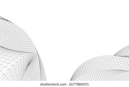 Dibujo arquitectónico Abstractas de la forma 3D