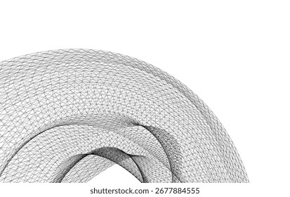 Dibujo arquitectónico Abstractas de la forma 3D