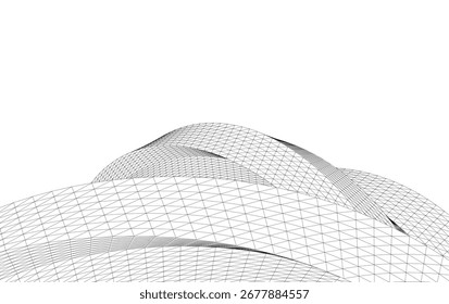 Dibujo arquitectónico Abstractas de la forma 3D