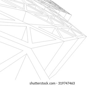abstract architectural structure