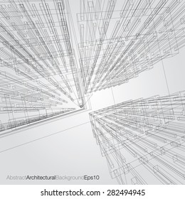 Abstract architectural vector background.