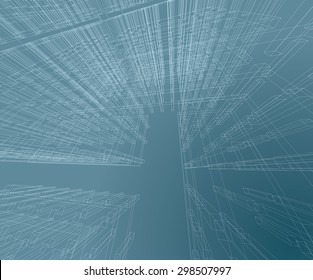 Abstract architectural vector background.