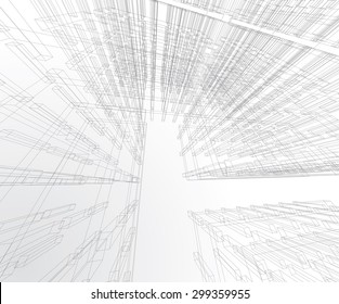 Abstract architectural vector background.