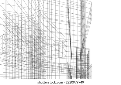 Abstract architectural wallpaper design, digital concept background 
