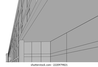 Resumen de diseño de fondo de escritorio arquitectónico, fondo de concepto digital 
