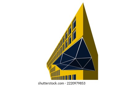 Resumen de diseño de fondo de escritorio arquitectónico, fondo de concepto digital 
