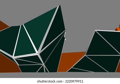 Abstract architectural wallpaper design, digital concept background 
