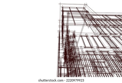 Resumen de diseño de fondo de escritorio arquitectónico, fondo de concepto digital 
