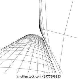  Abstract architectural wallpaper, digital background