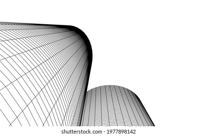  Abstract architectural wallpaper, digital background