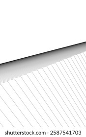 Abstract Architectural Wireframe: Geometric Cityscape with Minimalist Perspective