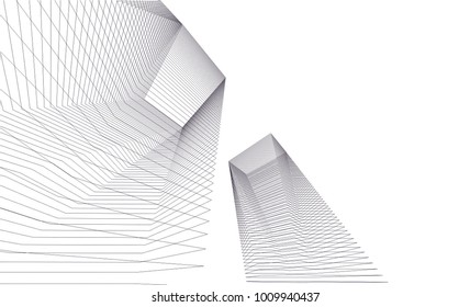 abstract architecture 3d