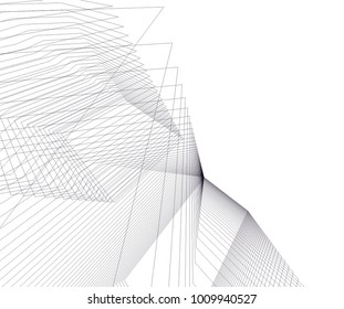 abstract architecture 3d