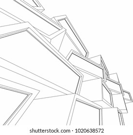 abstract architecture 3d 