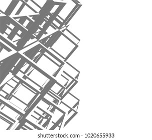 abstract architecture 3d