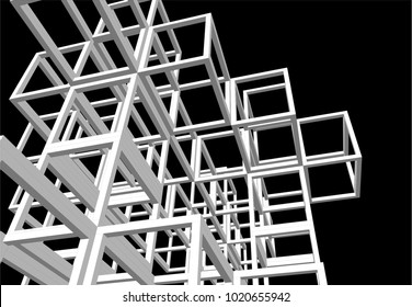 abstract architecture 3d