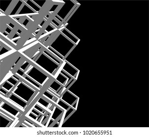 abstract architecture 3d