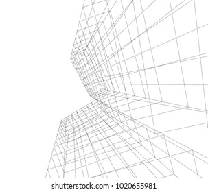 abstract architecture 3d