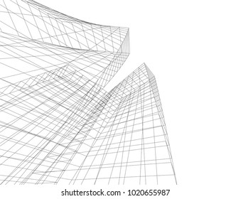 abstract architecture 3d
