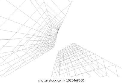 abstract architecture 3d 