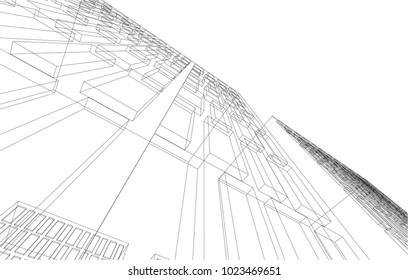 abstract architecture 3d 