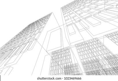 abstract architecture 3d 