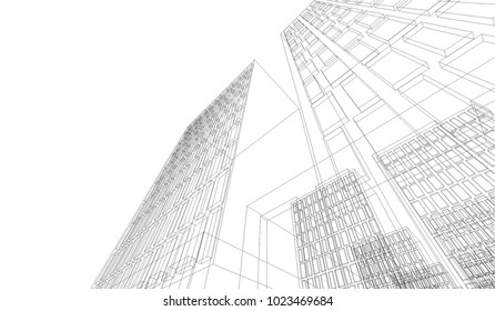 abstract architecture 3d 
