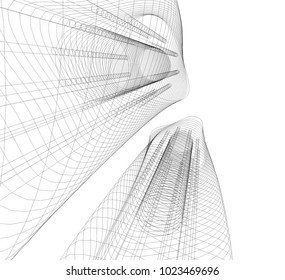 abstract architecture 3d 