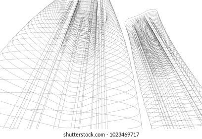 abstract architecture 3d 