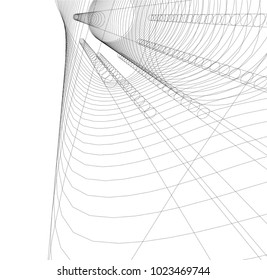 abstract architecture 3d 