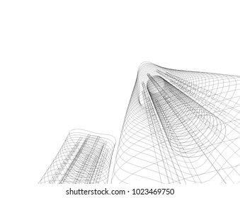 abstract architecture 3d 