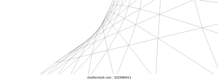 abstract architecture 3d  